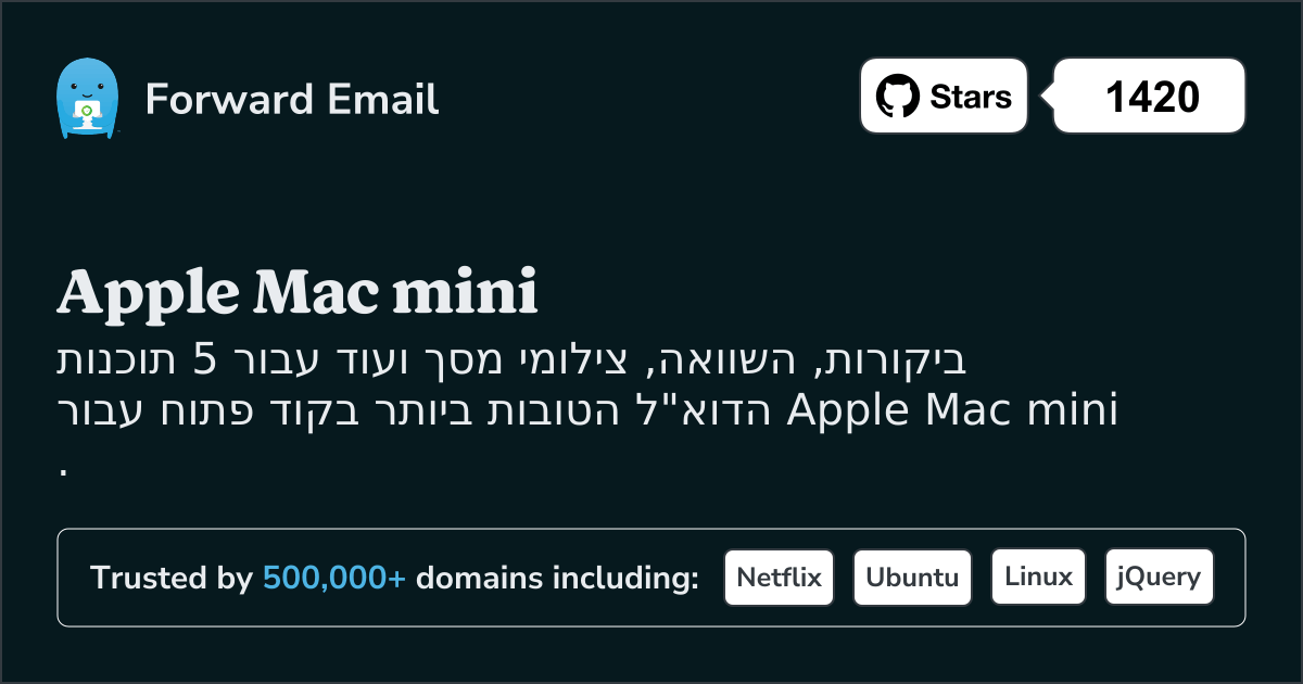 5 לקוחות הדוא"ל הטובים ביותר בקוד פתוח עבור Apple Mac mini בשנת 2025