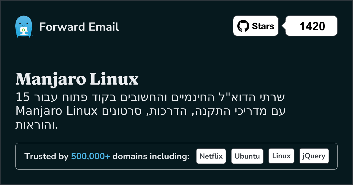 15 שרתי דוא"ל חשובים בקוד פתוח עבור Manjaro Linux בשנת 2025