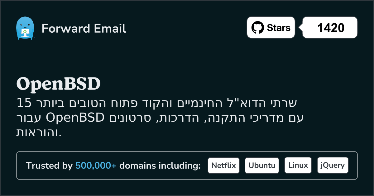 15 שרתי הדוא"ל הטובים ביותר בקוד פתוח עבור OpenBSD בשנת 2025