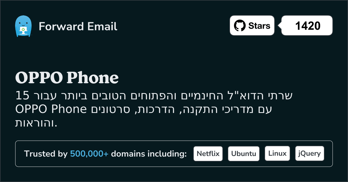15 שרתי הדוא"ל הטובים ביותר בקוד פתוח עבור OPPO Phone בשנת 2025