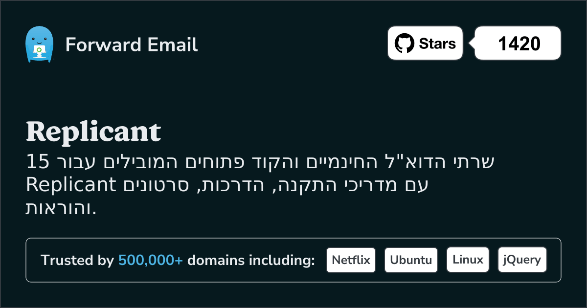 15 שרתי דוא"ל מובילים בקוד פתוח עבור Replicant בשנת 2025