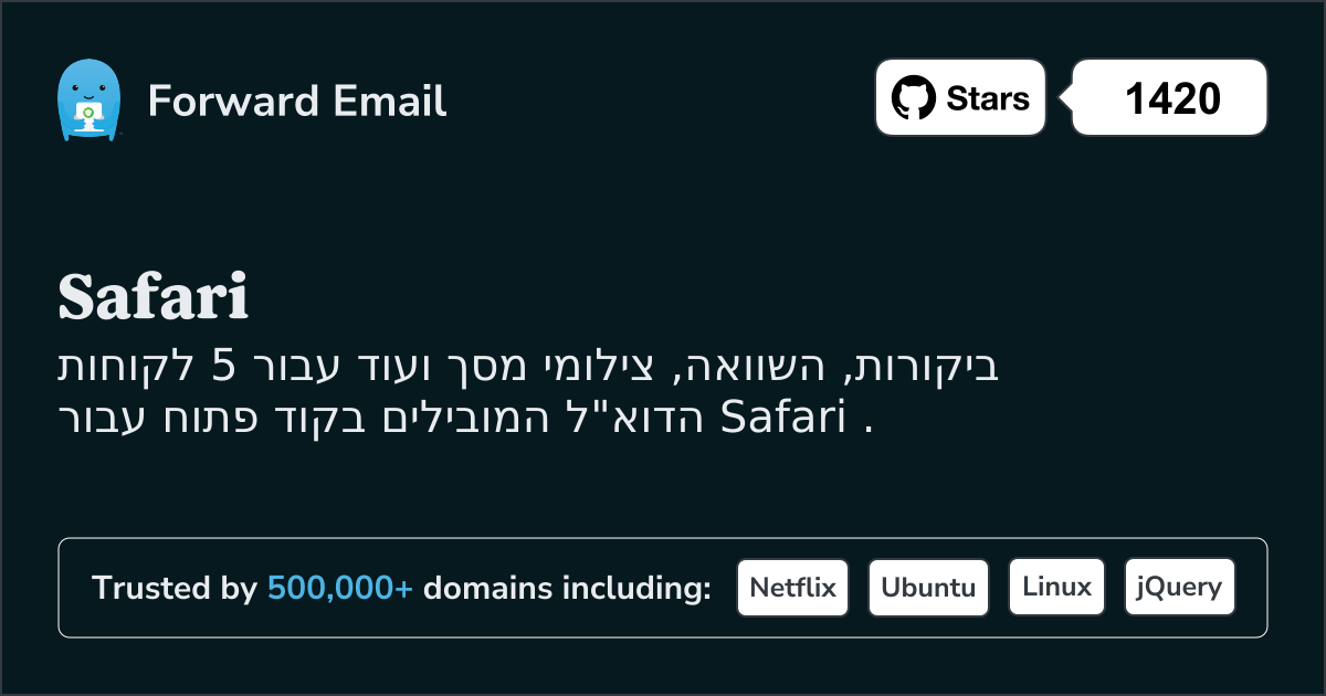 5 לקוחות דוא"ל מובילים בקוד פתוח עבור Safari בשנת 2025