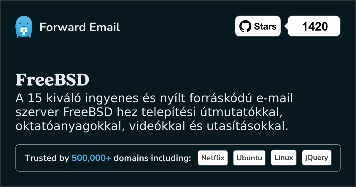 15 kiváló nyílt forráskódú e-mail szerver FreeBSD 2025 ben