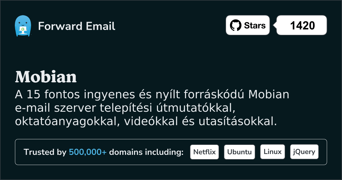 15 fontos nyílt forráskódú e-mail kiszolgáló Mobian számára 2025 ben
