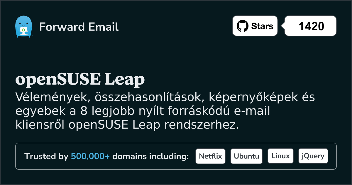 8 legnépszerűbb nyílt forráskódú e-mail kliens openSUSE Leap számára 2025 ben