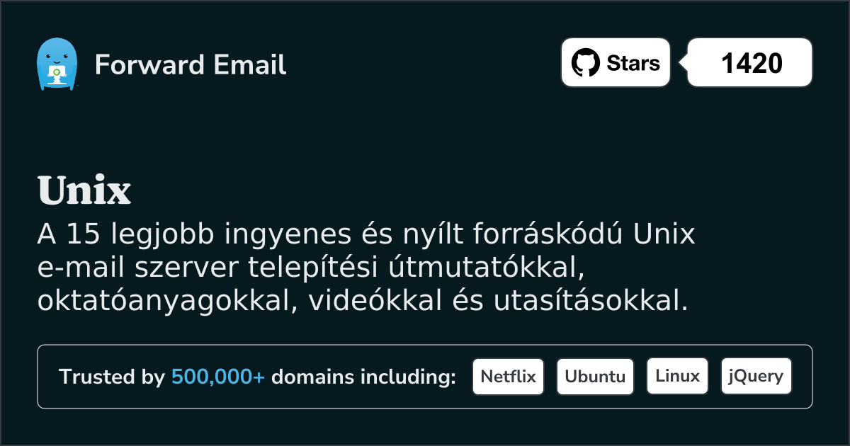 15 legnépszerűbb nyílt forráskódú e-mail szerver Unix számára 2025 ben