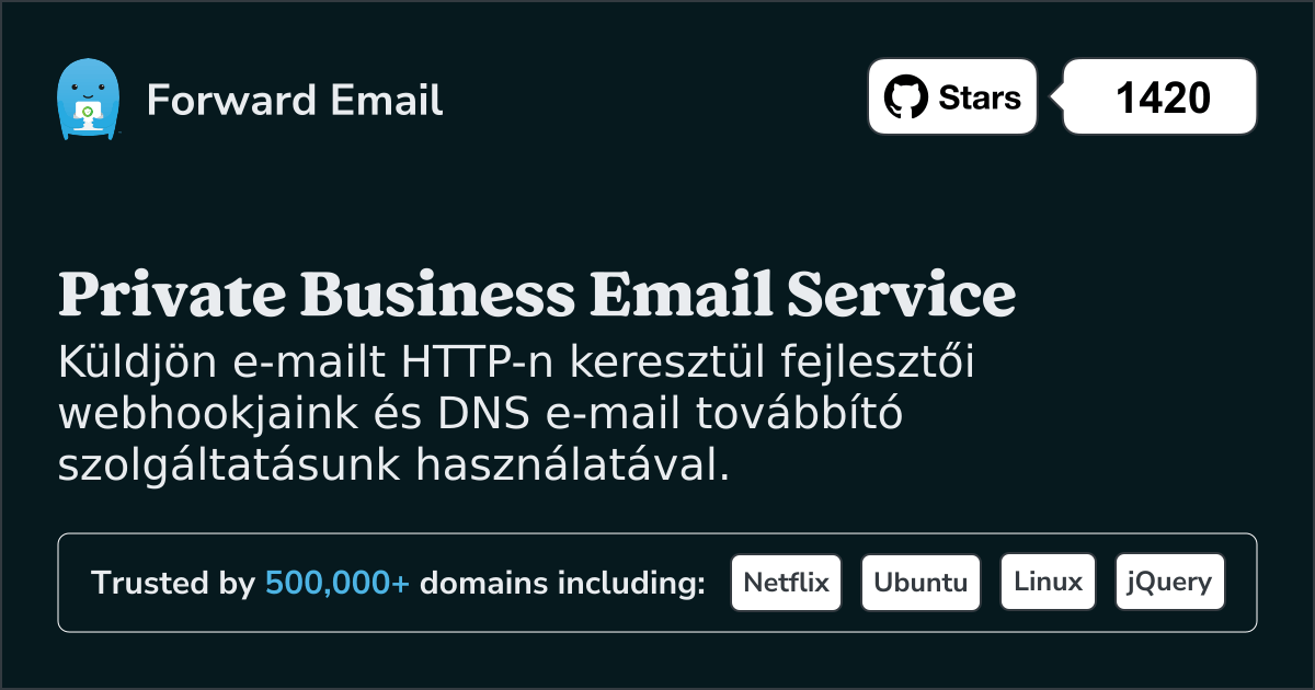 Ingyenes e-mail webhookok fejlesztőknek és egyéni domainek