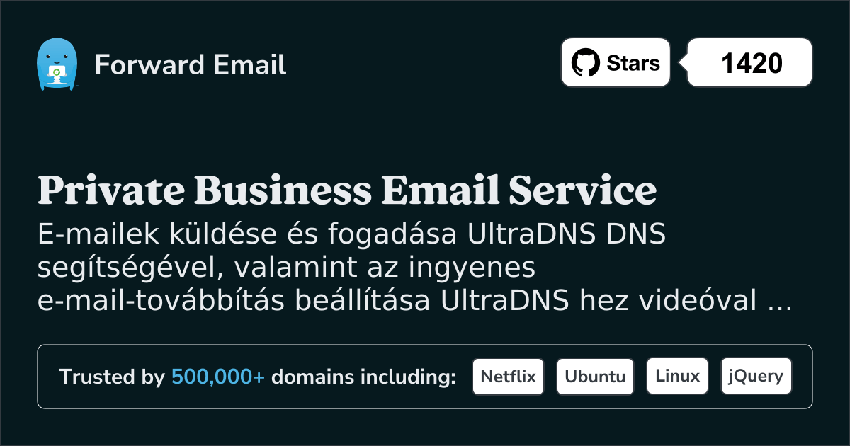 Hogyan állítsd be az e-mailt UltraDNS segítségével