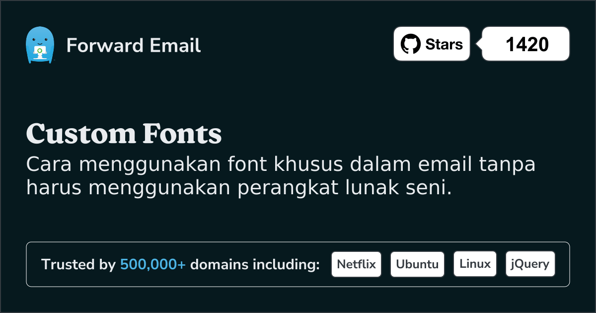 Font Kustom dalam Email