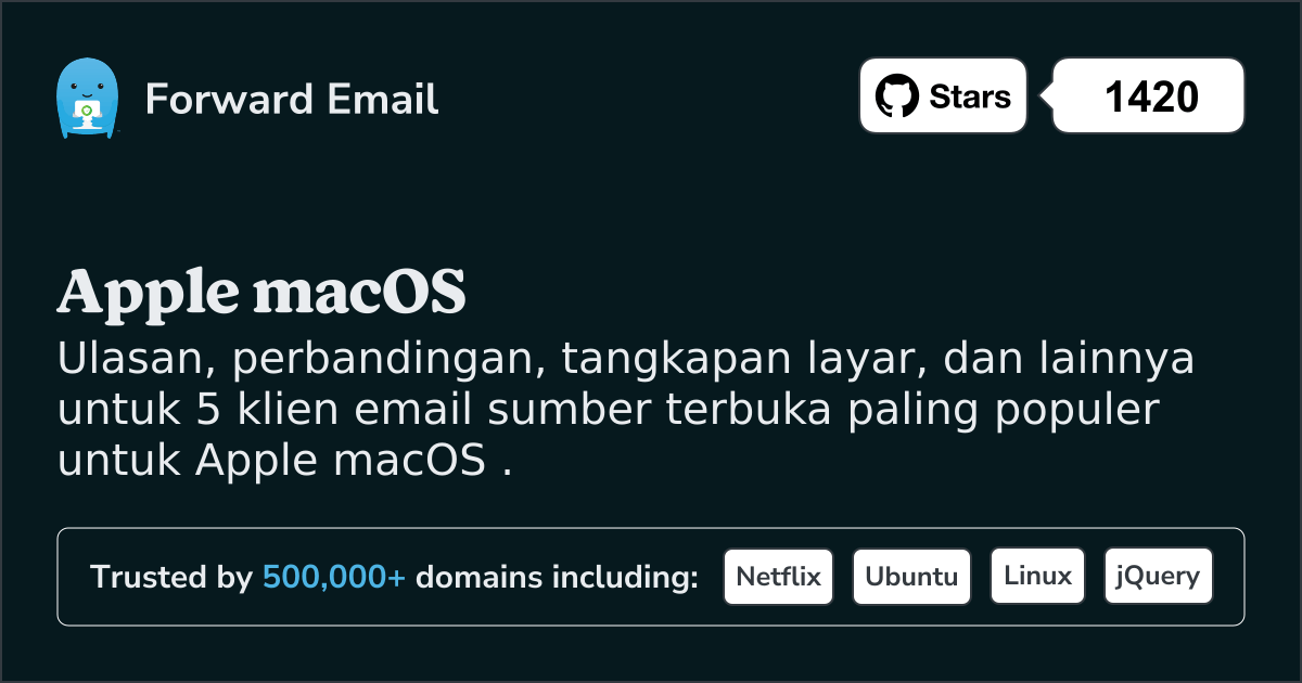 5 Klien Email Open Source Paling Populer untuk Apple macOS pada 2025