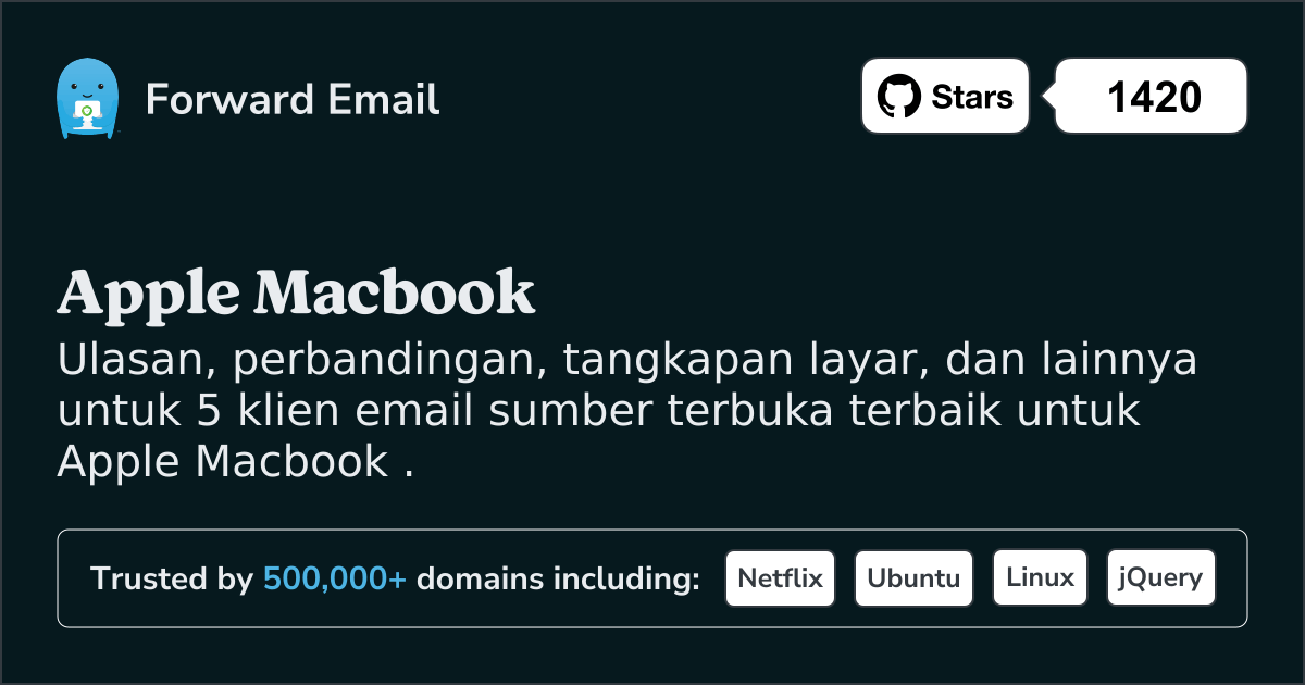 5 Klien Email Open Source Terbaik untuk Apple Macbook pada 2025
