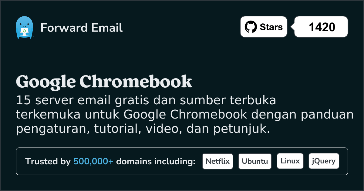 15 Server Email Open Source Terkemuka untuk Google Chromebook pada 2025