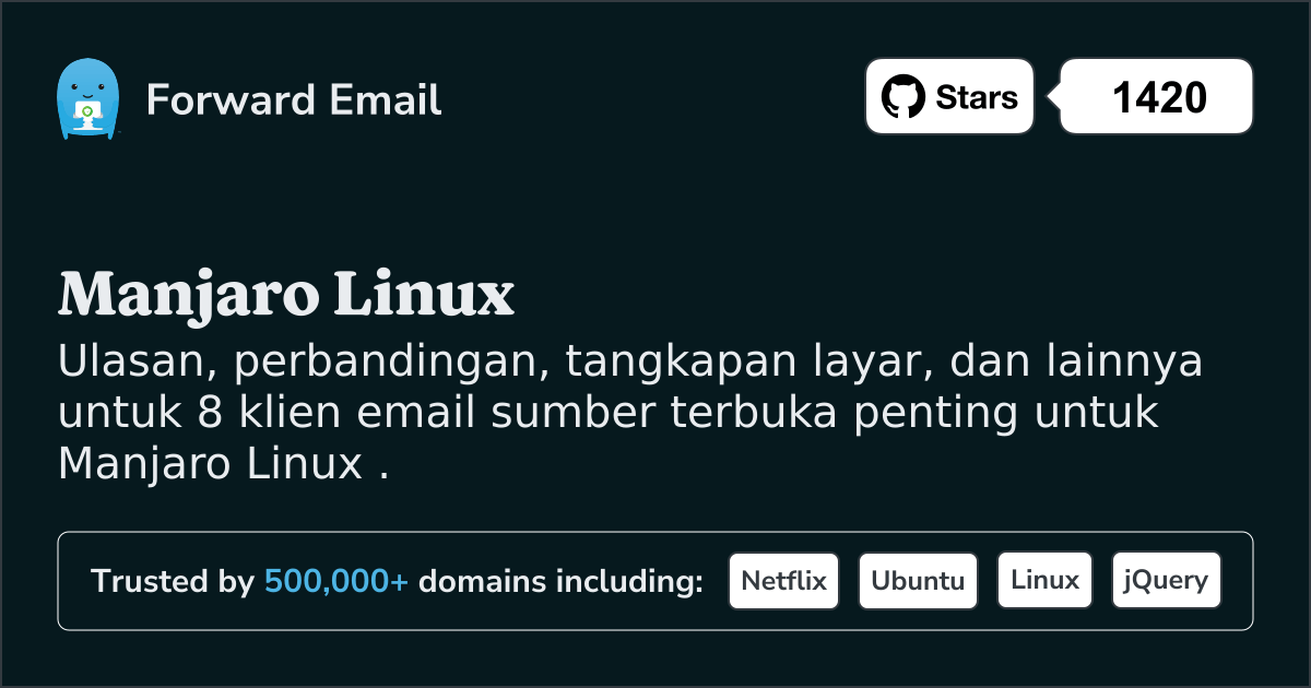 8 Klien Email Open Source Penting untuk Manjaro Linux pada 2025