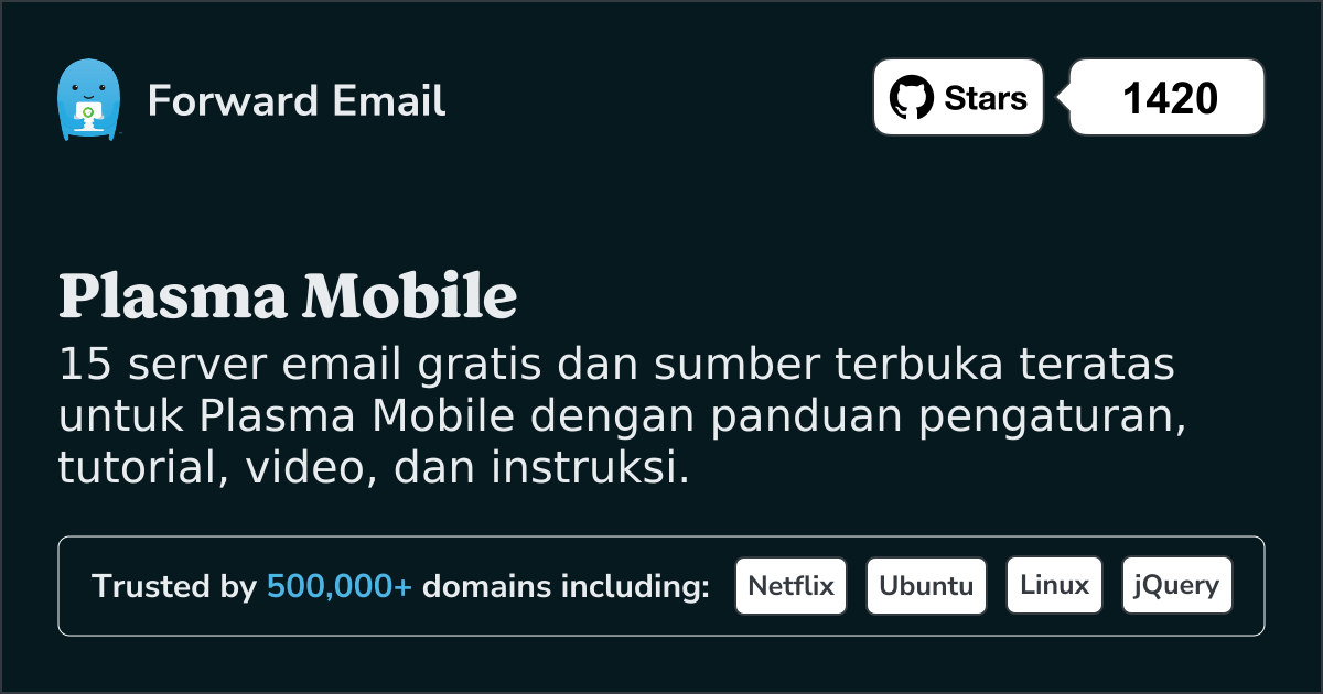 15 Server Email Open Source Teratas untuk Plasma Mobile pada 2025