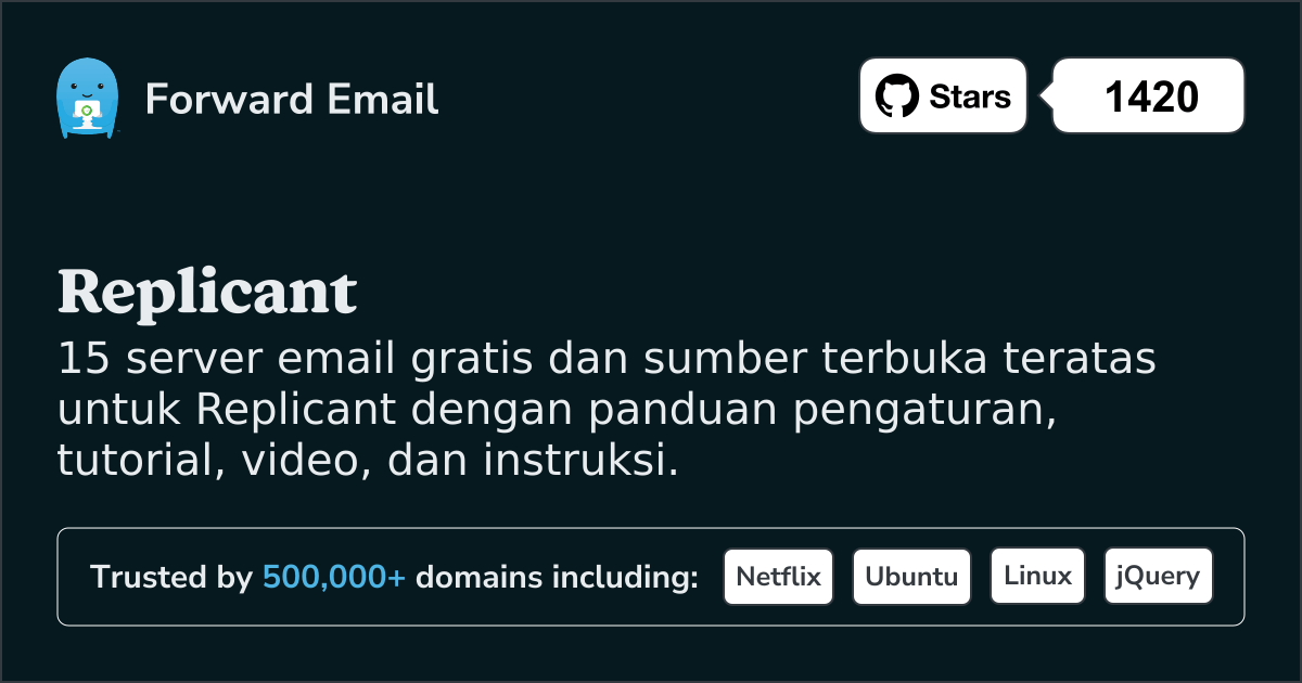 15 Server Email Open Source Teratas untuk Replicant pada 2025