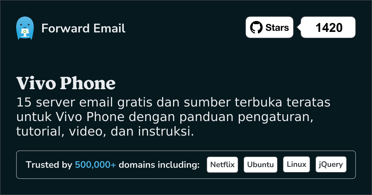 15 Server Email Open Source Teratas untuk Vivo Phone pada 2025