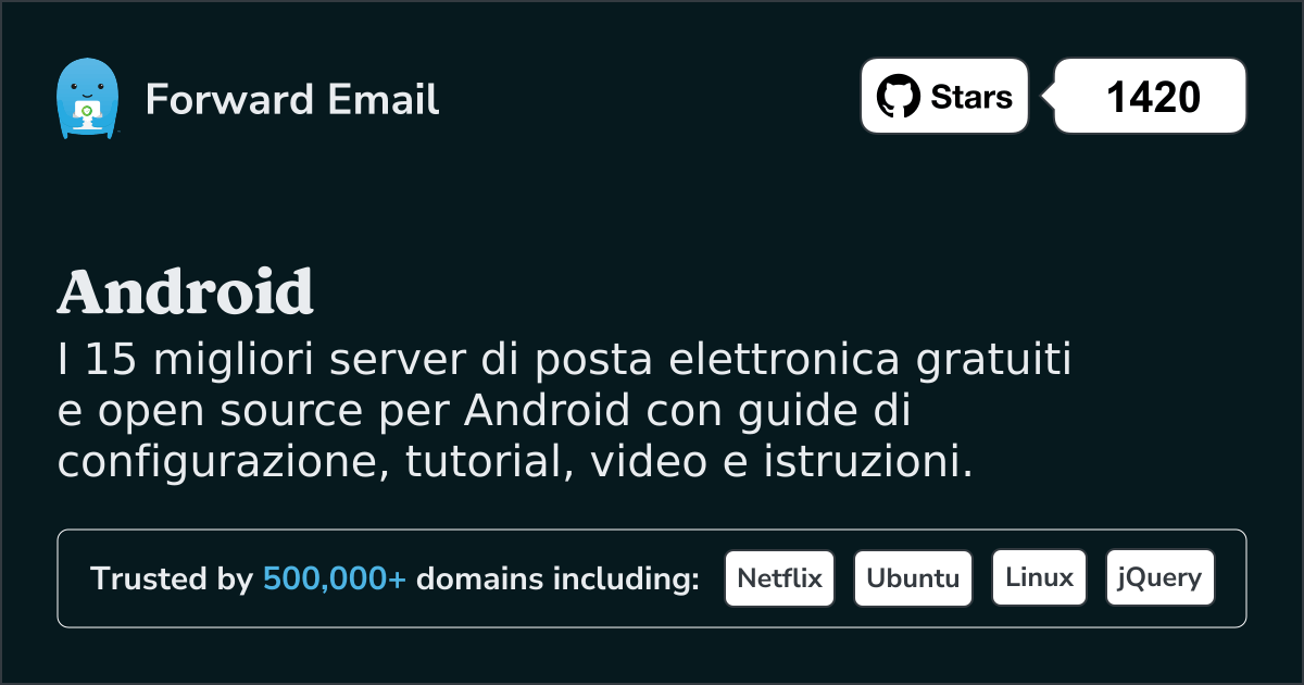 I 15 migliori server di posta elettronica open source per Android nel 2025