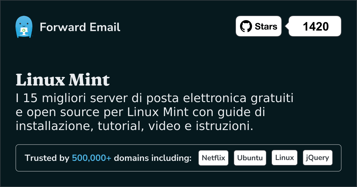 15 eccezionali server di posta elettronica open source per Linux Mint nel 2025