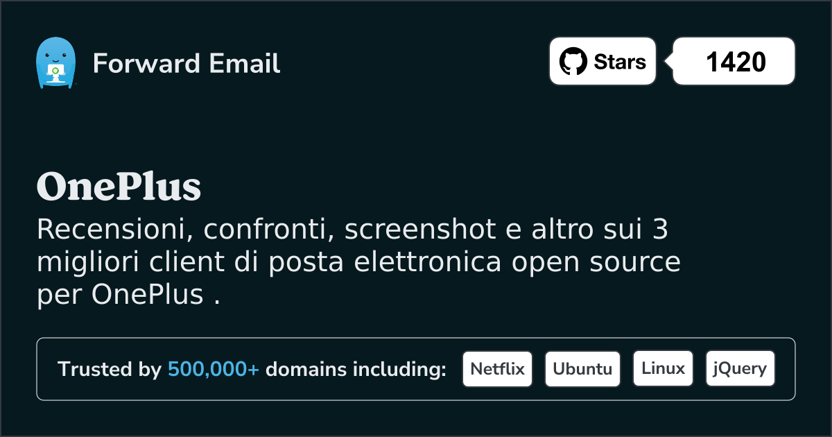 I 3 migliori client di posta elettronica open source per OnePlus nel 2025