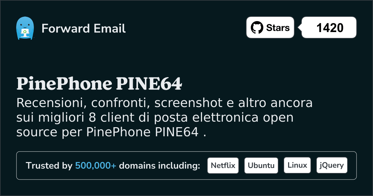 8 migliori client di posta elettronica open source per PinePhone PINE64 nel 2025