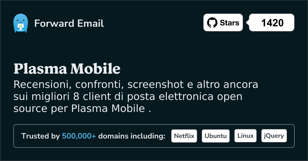 8 migliori client di posta elettronica open source per Plasma Mobile nel 2025