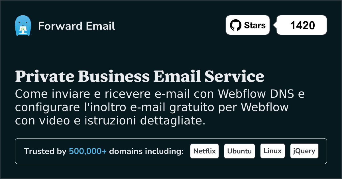 Come configurare l'email con Webflow