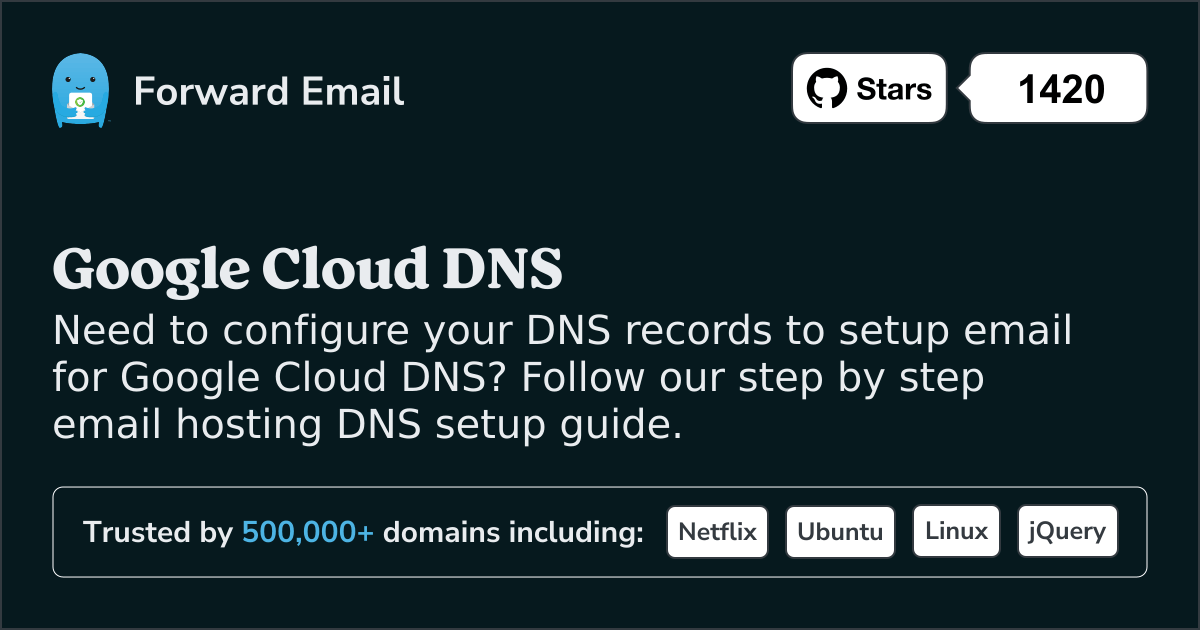 Google Cloud DNS 로 이메일을 설정하는 방법