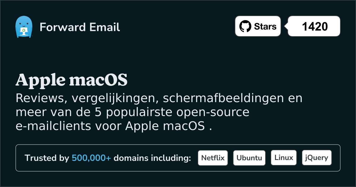 5 populairste open source e-mailclients voor Apple macOS in 2025