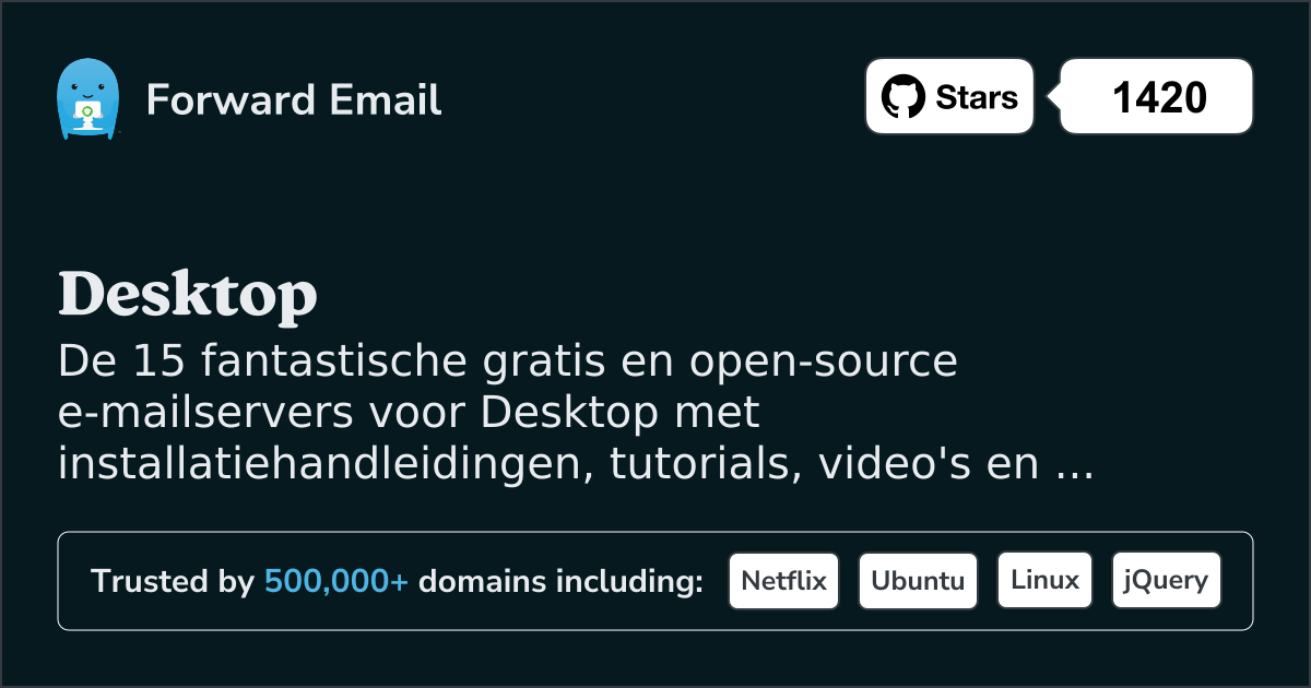 15 geweldige open source e-mailservers voor Desktop in 2025