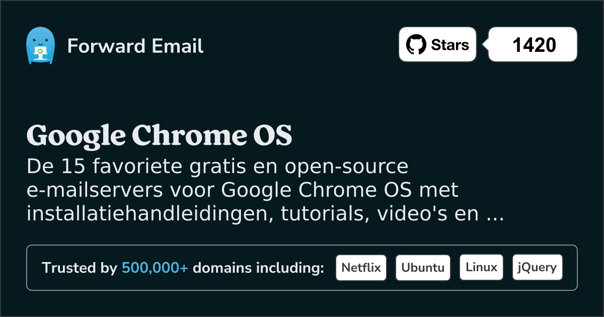 15 favoriete open source e-mailservers voor Google Chrome OS in 2025