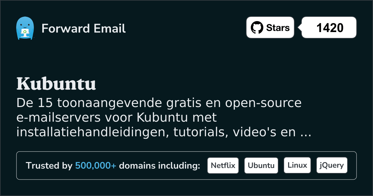 15 toonaangevende open source e-mailservers voor Kubuntu in 2025