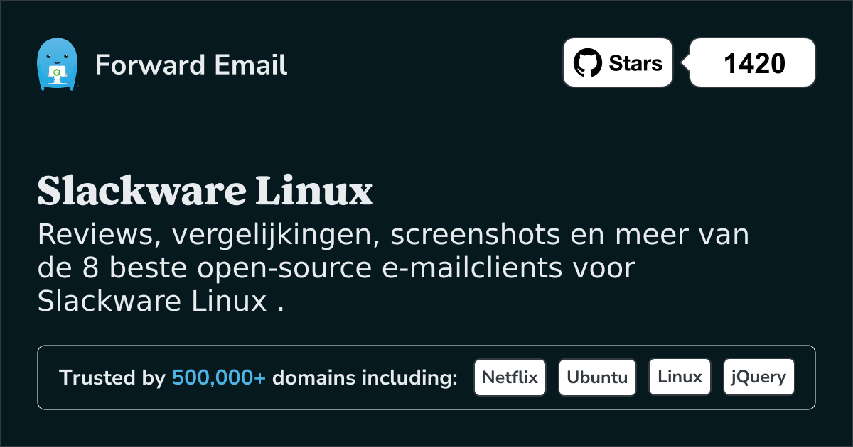 8 beste open source e-mailclients voor Slackware Linux in 2025