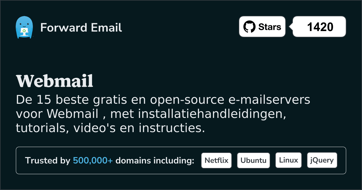 15 beste open source e-mailservers voor Webmail in 2025