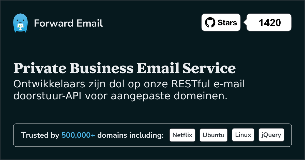 Ontwikkelaars-e-mail-API voor aangepaste domeinen en webhooks