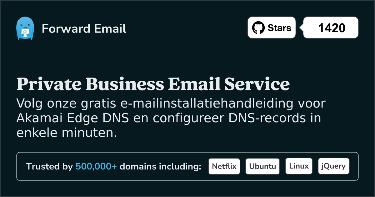 E-mail instellen met Akamai Edge DNS