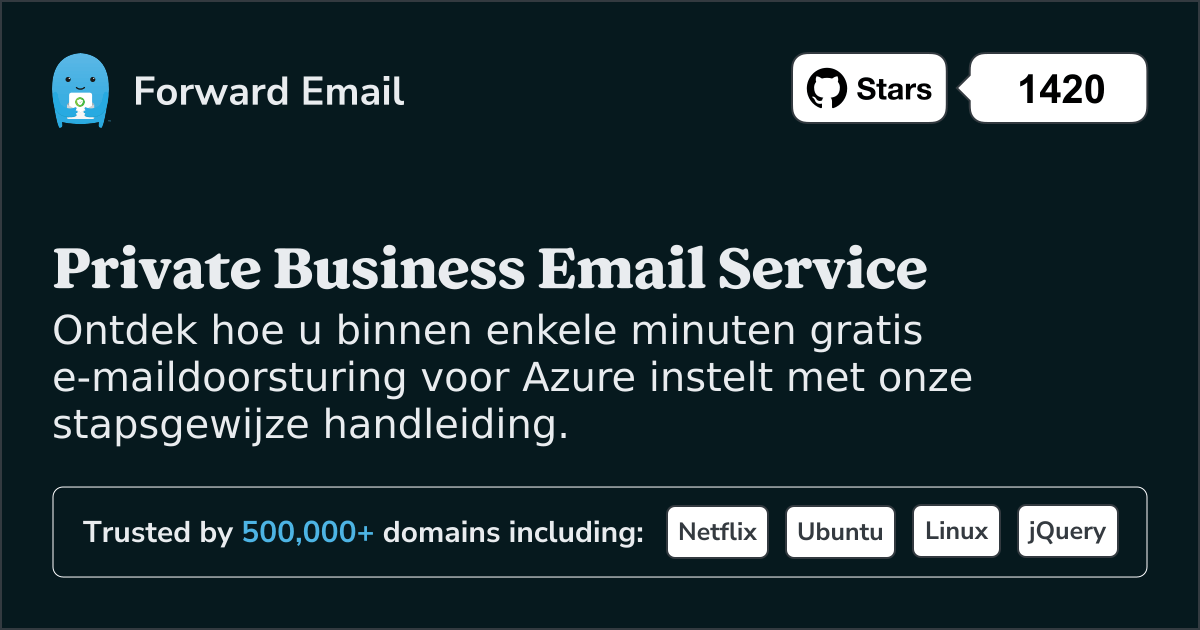 E-mail instellen met Azure