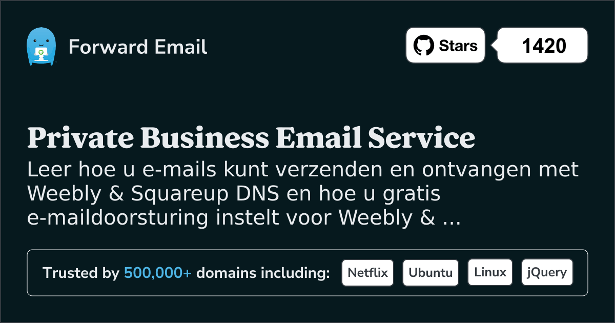 E-mail instellen met Weebly & Squareup