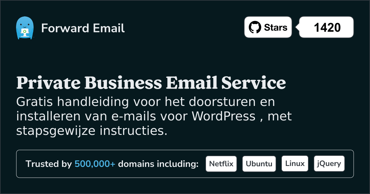 E-mail instellen met WordPress