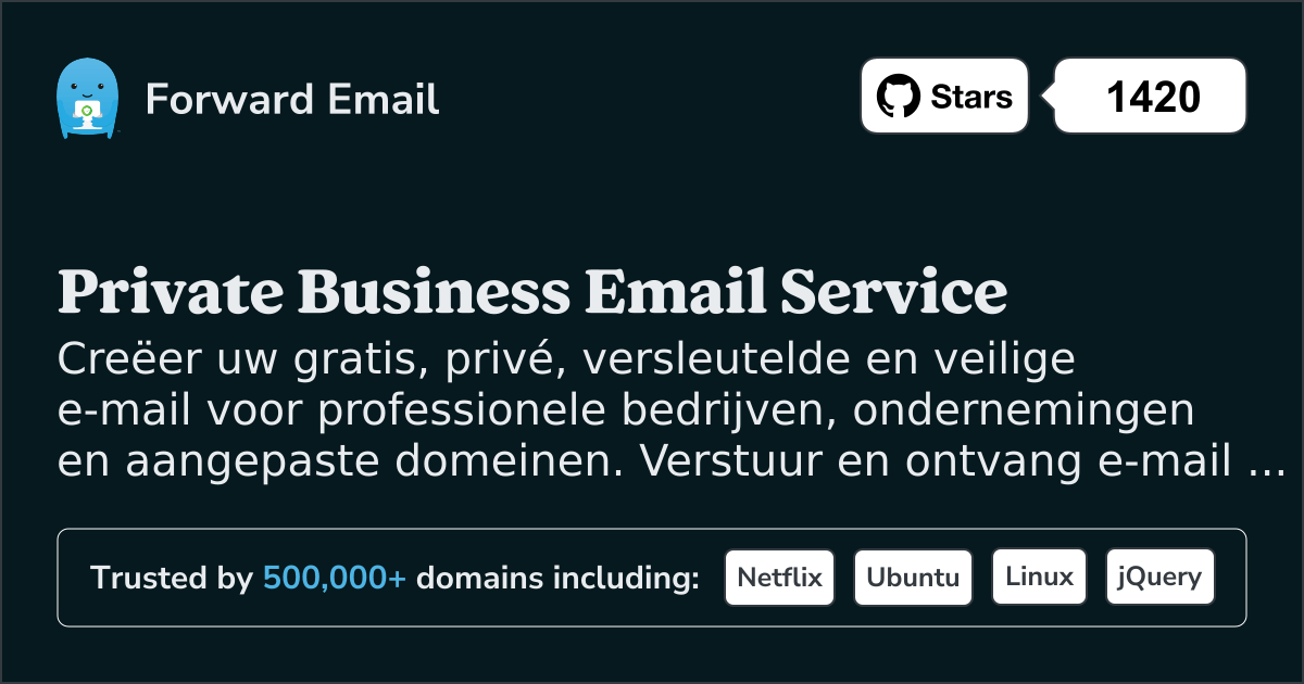 Privé zakelijk e-mailadres voor aangepaste domeinen