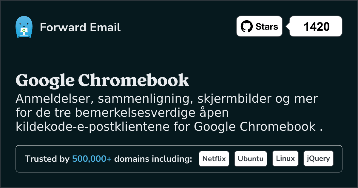 3 bemerkelsesverdige åpen kildekode-e-postklienter for Google Chromebook i 2025