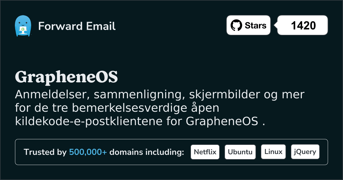 3 bemerkelsesverdige åpen kildekode-e-postklienter for GrapheneOS i 2025