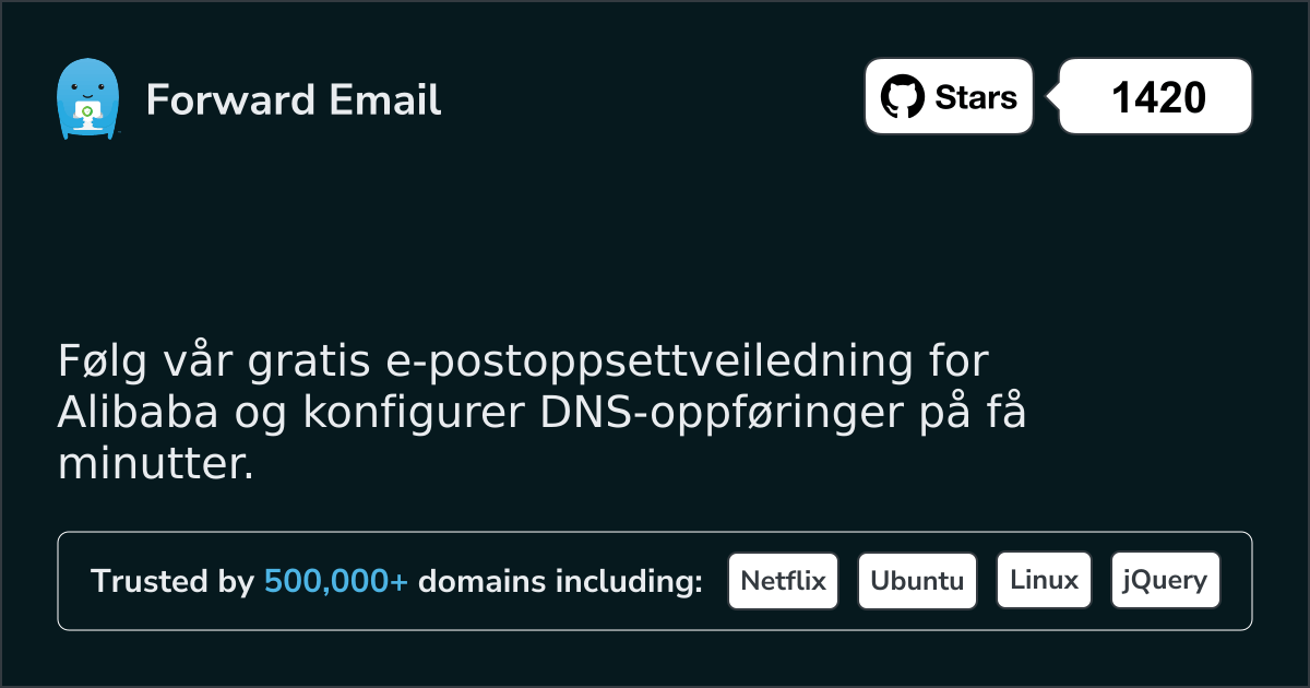 Slik konfigurerer du e-post med Alibaba