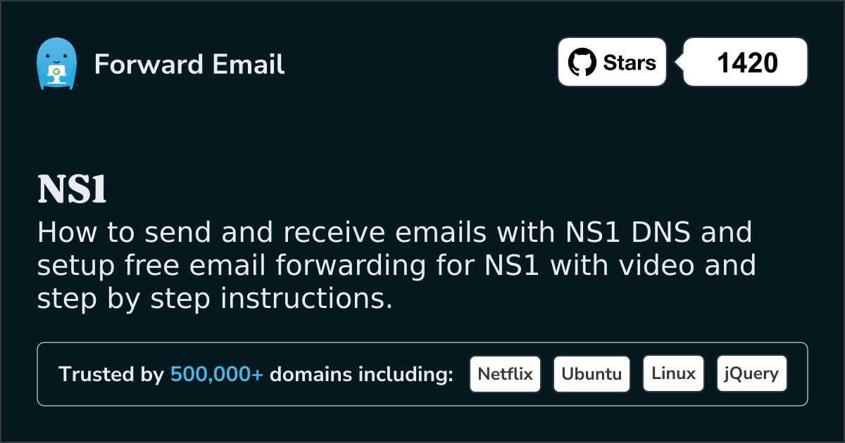 Slik konfigurerer du e-post med NS1