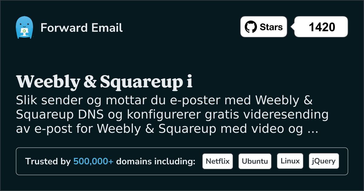 Slik konfigurerer du e-post med Weebly & Squareup