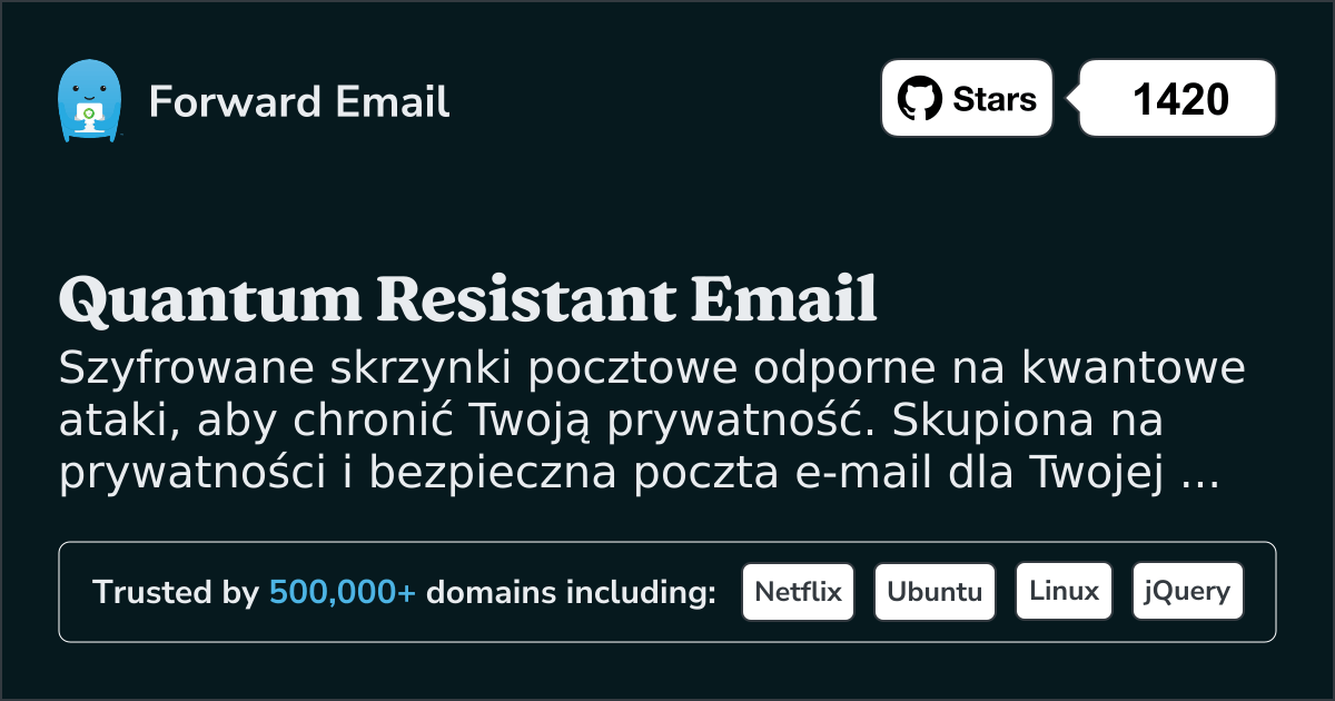 Usługa poczty e-mail odporna na kwantowe ataki w 2025