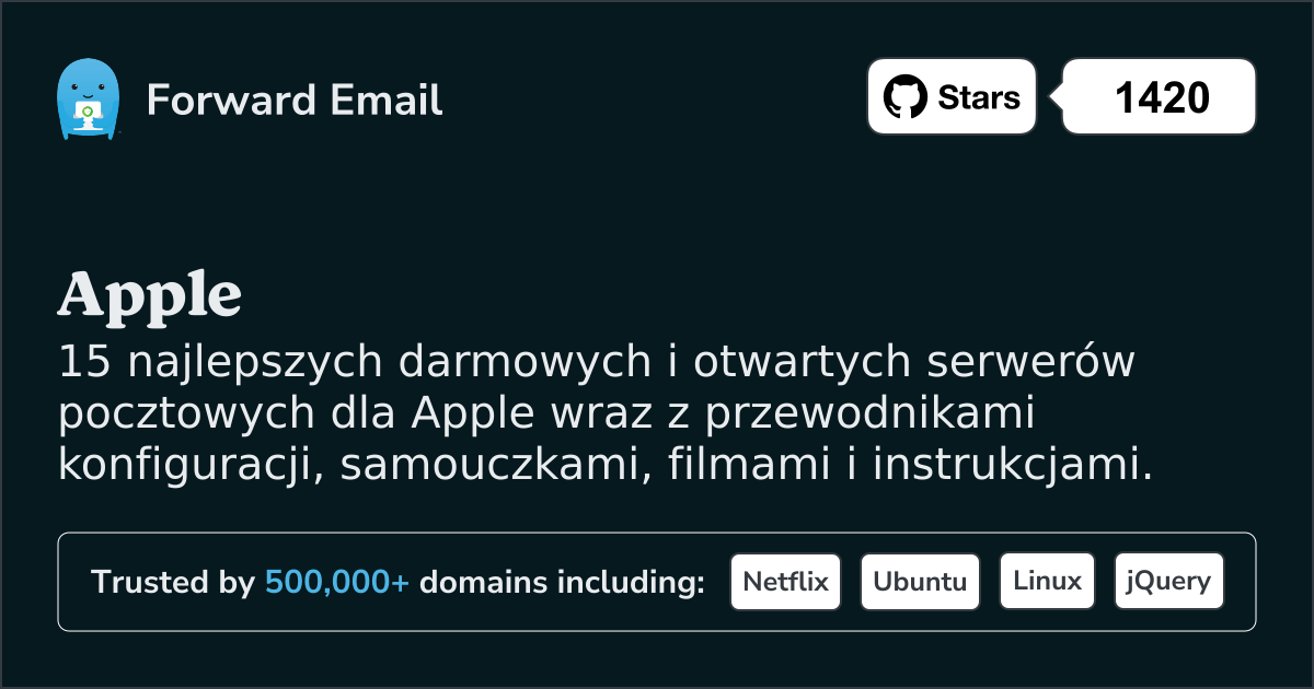 15 najlepszych serwerów pocztowych Open Source dla Apple w 2025