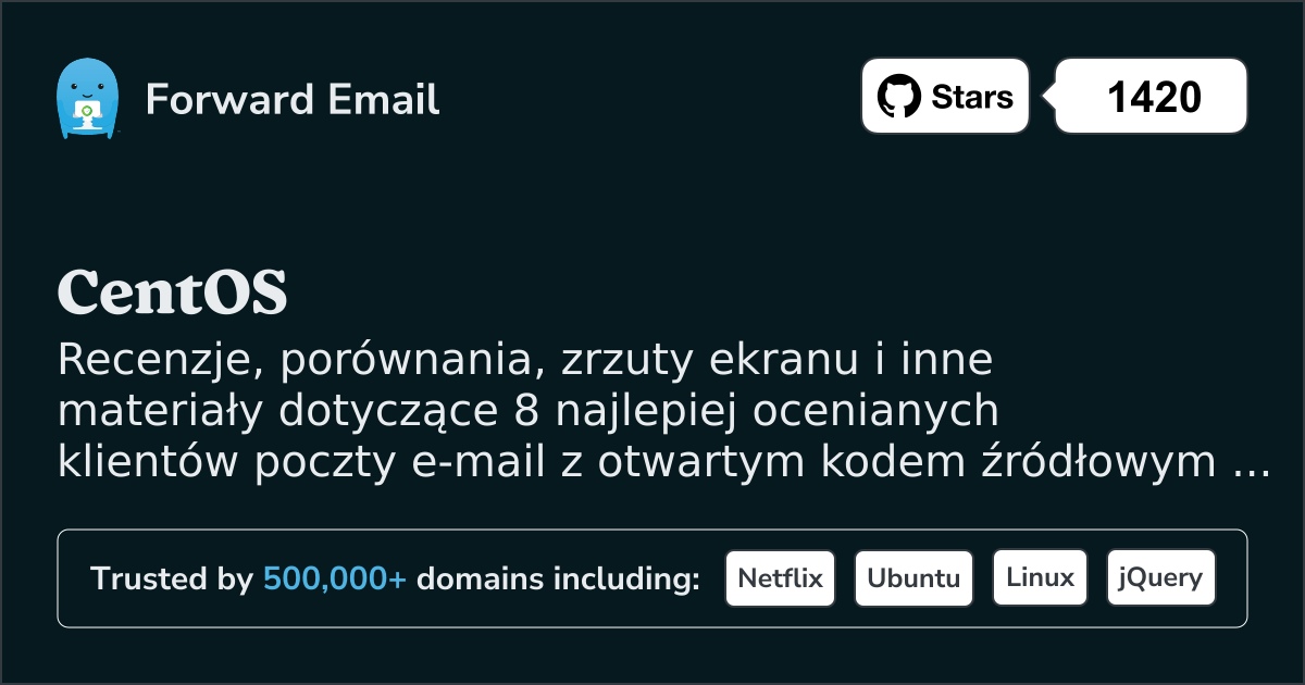 8 najlepiej ocenianych klientów poczty e-mail Open Source dla CentOS w 2025