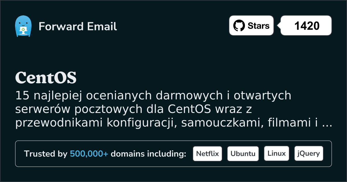 15 najwyżej ocenianych serwerów pocztowych Open Source dla CentOS w 2025