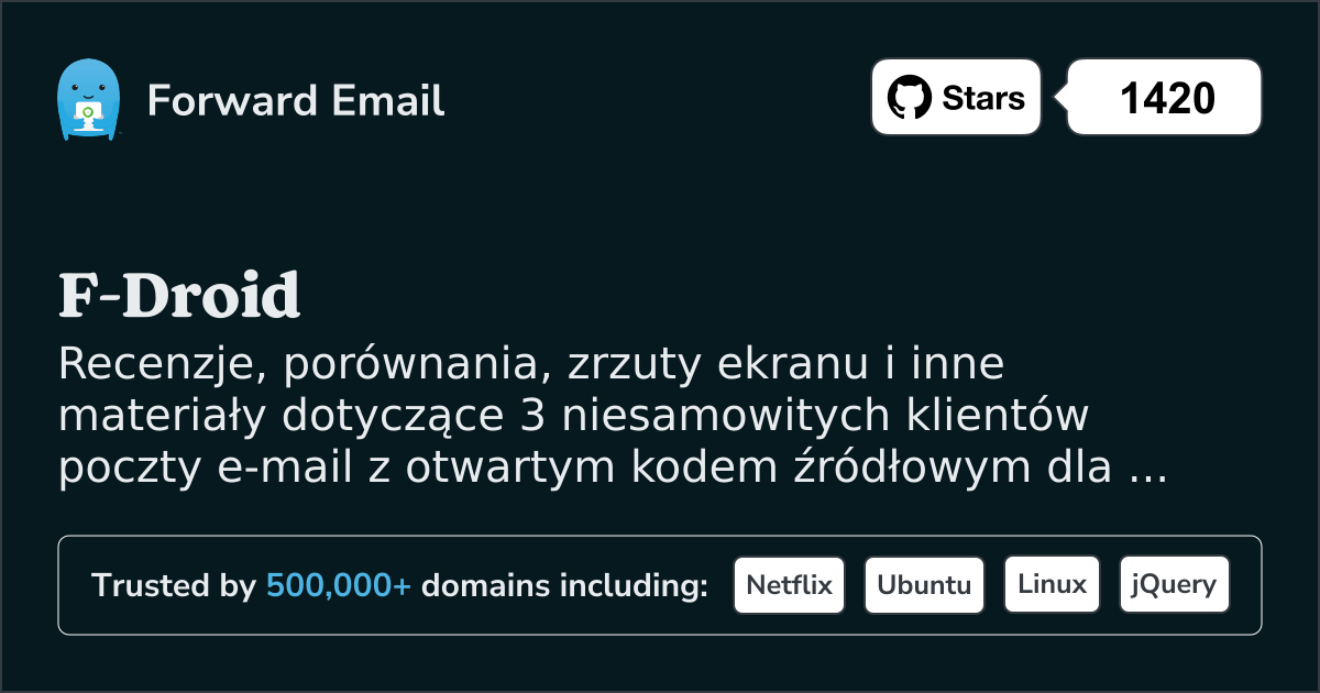 3 niesamowite klienty poczty e-mail z otwartym kodem źródłowym dla F-Droid w 2025
