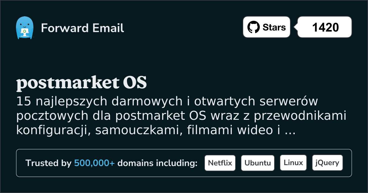 15 najlepszych serwerów pocztowych Open Source dla postmarket OS w 2025
